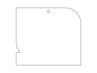 Deodorans autocineti figura quadrata propriata, dimensiones: H: 70.65mm, L: 80.0mm.